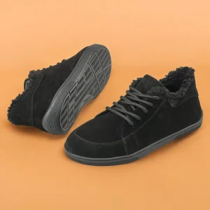 Warm Barefoot Winter Sneakers Zero Drop Suede Or